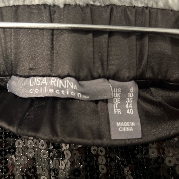 Lisa Rinna Black Sequin Pants Set - Picture 4 of 8